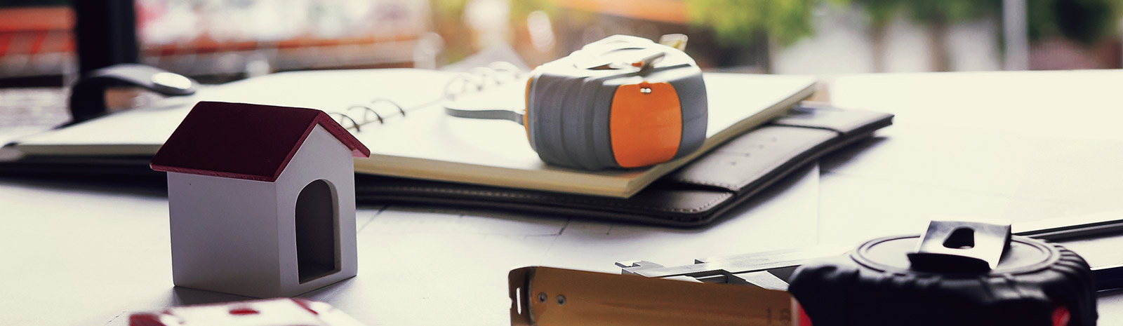 construction tools on a table