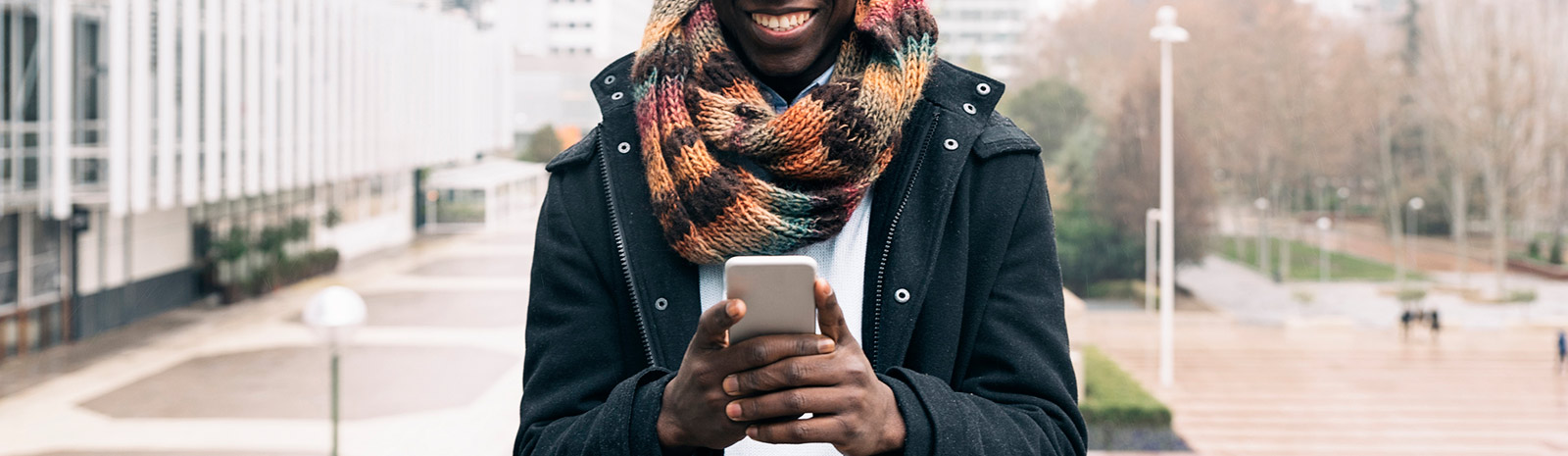 man holding phone